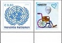2018 - O.N.U./UNITED NATIONS - WIEN - FRANCOBOLLO DA FOGLIO FRANCOBOLLI PERSONALIZZATI - UNODC - BLUE HEART CAMPAIGN.MNH - Blocks & Sheetlets