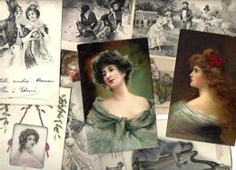 Lot 1947 De 10 CPA Illustrateurs Fantaisies Femmes Girl Women Déstockage Pour Revendeurs Ou Collectionneurs - 5 - 99 Karten
