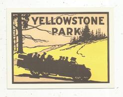 Autocollant , Sticker , Automobile , YELLOWSTONE PARK - Autocollants