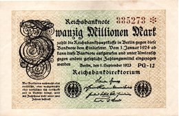 20 Millions Mark 1923 Neuf - 20 Miljoen Mark