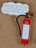 EXCTINCTEUR BAUD & FILS - MINIMAX - 20 ANS - FEU - SAPEURS POMPIERS -     (21) - Bomberos