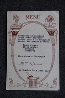 MENU , LE CHAMBON Le 4 Juin 1929. - Menus