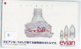 Télécarte Japon Boisson Eau Minérale (3) EVIAN * Water * France Related Japan Phonecard * Drink - Alimentation
