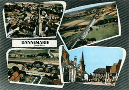 DANNEMARIE CPA 68 Haut-Rhin  Multi-vues Avec La Gare Ed Combier - Dannemarie