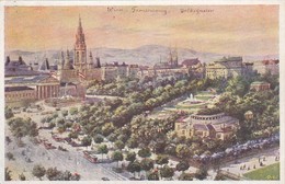 AK Wien - Franzensring - Volksgarten - 1920 (42825) - Ringstrasse