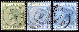 S.-Lucia-0006 - Emissione 1883-86 (o) Used - Senza Difetti Occulti. - Ste Lucie (...-1978)