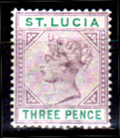 S.-Lucia-0011 - Emissione 1886-98: Y&T N. 33 (+) LH - Senza Difetti Occulti. - Ste Lucie (...-1978)