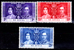 S.-Lucia-0017 - Emissione 1937 (++) MNH - Senza Difetti Occulti. - Ste Lucie (...-1978)