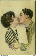 NANNI SIGNED 1910s POSTCARD - COUPLE KISSING - EDIT DELL'ANNA  & GASPERINI - 373 -5 (BG438/2) - Nanni