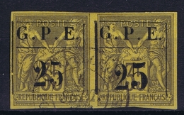 Guadeloupe Yv 2 Type I + II Tennant RR - Used Stamps