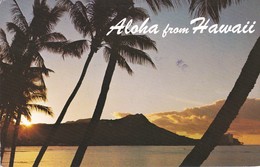 ETATS-UNIS----ALOHA From HAWAII--sun Rising Over Diamond Head--voir 2 Scans - Big Island Of Hawaii