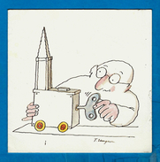 ** TOMI UNGERER ** Dessin Pour Les VOEUX Di C.I.A.L.   ( FORMAT 160 X 160mm ) - Ungerer