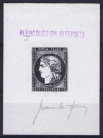 France 20 Centimes De Sperati  Reproduction Interdite Signed/signée And Numberd - 1870 Emisión De Bordeaux