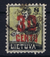 Lietuva Litauen Mi 173  Obl./Gestempelt/used  Yellow Instead Of Green, Wrong Color - Lituania