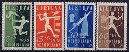 Lietuva Litauen Mi 417 - 420   MH/* Flz/ Charniere  1938 - Lituania