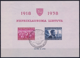 Lietuva Litauen Mi Block Ib  1939 Cancelled - Lituania