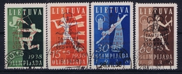 Lietuva Litauen Mi 421 - 424  1938 Cancelled - Lituania