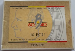 10 Ecu, Koninkrijk België, Boudewijn, 1930-1990, Goud-zilver - 12. Ecus