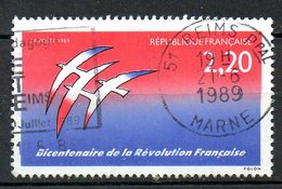 FRANCE. N°2560 Oblitéré De 1989. Logotype De La Révolution/Folon. - Franz. Revolution