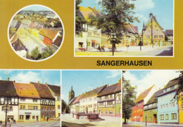 80923- SANGERHAUSEN- SQUARES, FOUNTAINS, TRADITIONAL ARCHITECTURE - Sangerhausen