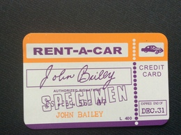 REN-A-CAR  Credit Card  SPECIMEN - Disposable Credit Card