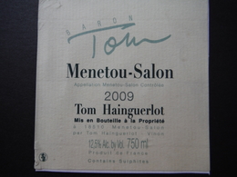 Menetou Salon 2009 - Tom Hainguerlot - Vinon - Altri & Non Classificati