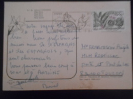 Andorre Français Carte  D Andorra-la-vella 1984 Pour Toulon - Lettres & Documents