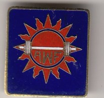 Enamel Pin Badge  Asia Asian Weightlifting Association Federation, Damaged Needle - Weightlifting