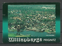 Deutschland WITTENBERGE Prignitz Luftaufnahme (1991), 1992 Gesendet, Mit Briefmarke - Wittenberge