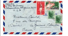 USA LETTRE POUR LA FRANCE 1963 - Altri & Non Classificati