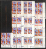 N° 1234 MARIANNE A LA NEF LOT DE 13 COINS DATES DIFFERENTS POUR ETUDE ** - 1950-1959