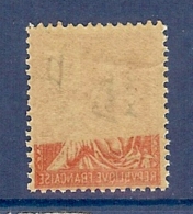 N° 116b MOUCHON RECTO VERSO PARTIEL TTB ** - Unused Stamps