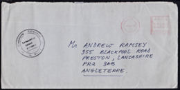 Ca0320 ZAIRE 1988,  Cover To England, Machine Cancellation - Oblitérés