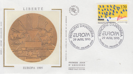 Enveloppe  FDC  1er  Jour   ANDORRE   EUROPA    1995 - 1995