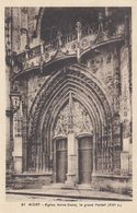 Cp , 79 , NIORT , Église Notre-Dame, Le Grand Portail (XVe S.) - Niort