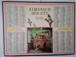 Calendrier Oller Almanach Des PTT 1967 - Tamaño Grande : 1961-70