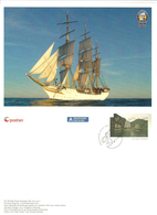 Norway 2011 Tall Ship Races Stavanger, Ship Sørlandet And Wyvern,Cards With Imprinted Stamp - Cartoline Maximum