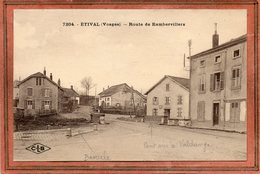 CPA - ETIVAL (88) - Aspect Du Carrefour De La Bascule Et De La Route De Rambervillers Dans Les Années 20 - Etival Clairefontaine