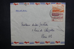 ISLANDE - Enveloppe De Reykjavik Pour La France En 1948, Affranchissement Plaisant - L 37622 - Cartas & Documentos