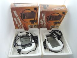 COPPIA CUFFIE RICETRASMITTENTI FM MAXON TWO WAY RADIO NON TESTATI PER PARTI RICAMBIO NON FUNZIONANTI - Other & Unclassified