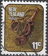 NEW ZEALAND 1975 Maori Artefacts - 11c Maripi (knife) FU - Used Stamps