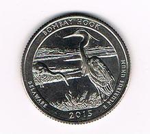 //  U.S.A.  1/4 DOLLAR  DELAWARE - BOMBAY HOOK   2015 P - 2010-...: National Parks