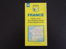 Petite Carte Des Grandes Routes Et Des Départements , 1967 - Cartes Routières