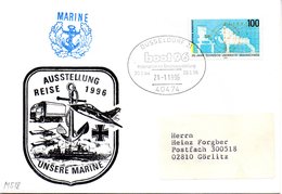 (FC-3) BRD Cachetumschlag Bundesmarine "AUSSTELLUNG UNSERE MARINE Reise 1996" EF BRD SSt 21.1.1996 DÜSSELDORF - Covers & Documents
