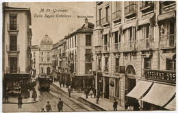 Granada. Calle Reyes Católicos. Tranvía. - Granada