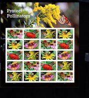 812108710 2017 SCOTT 5228 5232  PANE POSTFRIS MINT  NEVER HINGED EINWANDFREI (XX)  FAUNA -PROTECT POLLINATORS - Unused Stamps