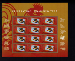 812111038 2017 SCOTT 5154 PANE POSTFRIS MINT  NEVER HINGED EINWANDFREI (XX)  CHINESE NEW YEAR OF THE ROOSTER - Unused Stamps