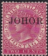 STRAITS SETTLEMENTS--OVERPRINT JOHOR 1884 MH - Johore