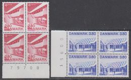 Europa Cept 1987 Denmark 2v Bl Of 4 (sheet Number In Margin) ** Mnh (44059) - 1987