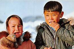 PIE.E.19-8647 :  ESKIMO CHILDREN  FROM UKIVOK - Groenlandia